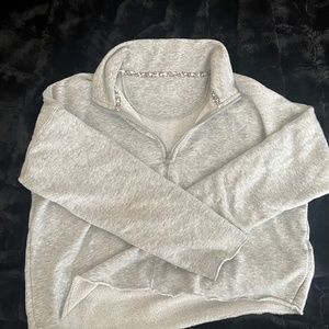 Aerie cropped half-zip sweatshirt size S
